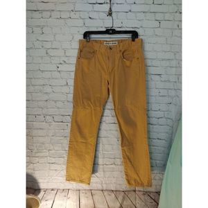 Express Jeans ROCCO Men's Size 33x30 (Tag 32x32) Tan Slim Fit Skinny Leg Jeans.